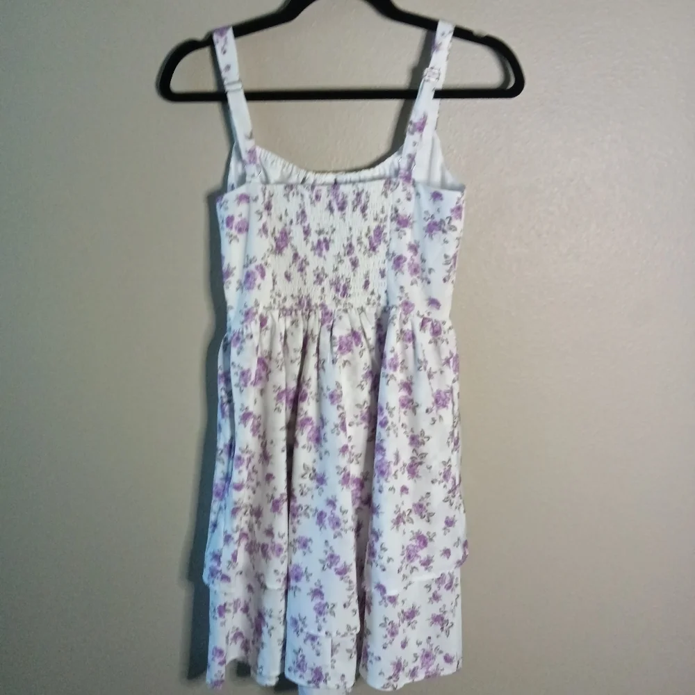 Scarlet Darkness Floral Corset Dress Green Purple Cami Small - Picture 6 of 14